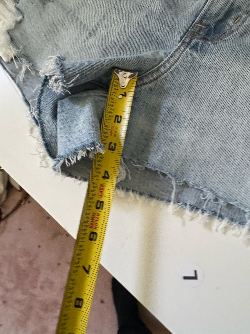 American Eagle Outfitters Light Wash Distressed Denim Cutoff Shorts - Picture 14 of 14